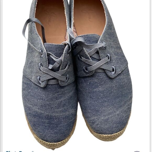 New Joie Denim Lace Up Espadrilles Sneaker… - Picture 3 of 15